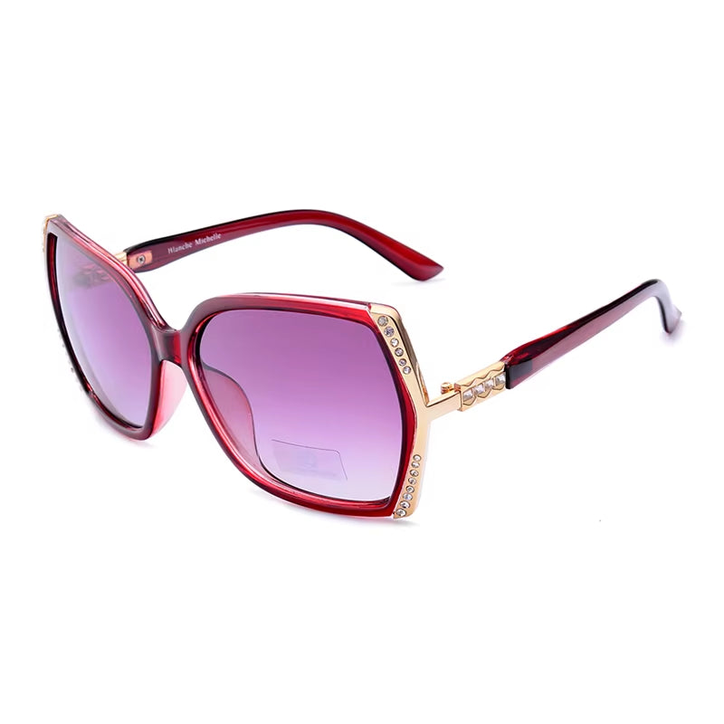 High Quality Oversized Polarized Sunglasses Women UV400 Oculos De Sol Gradient Driving Sun Glasses with Box