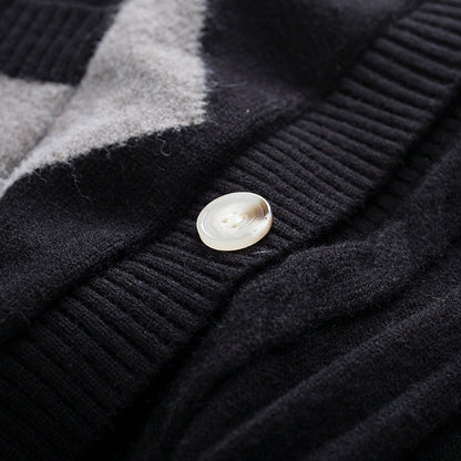 Women'S Fashion Loose Retro V-Neck Lingerie Knit Cardigan