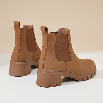 Women's Thick Bottom Suede Dr Martens Boots