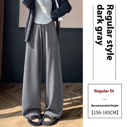 Narrow Wide-leg Pants Women's Small Loose Draping Effect