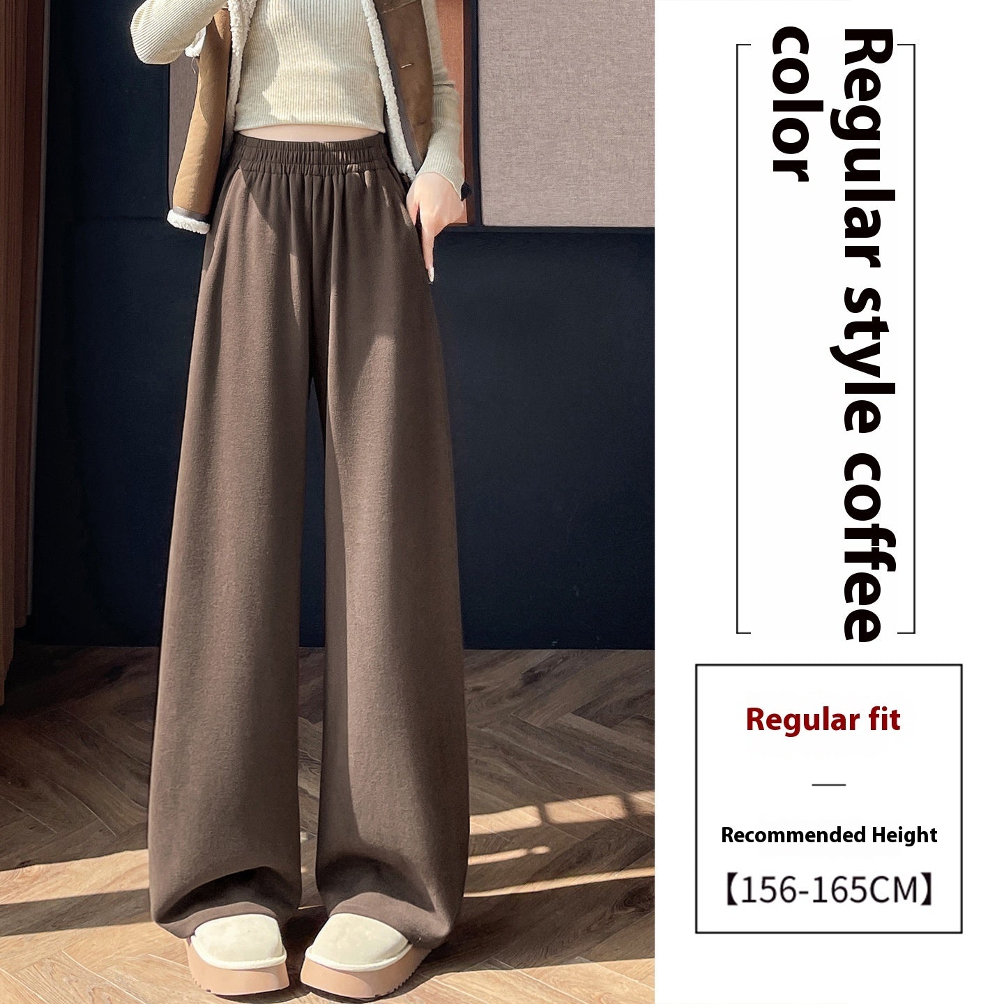 Narrow Wide-leg Pants Women's Small Loose Draping Effect