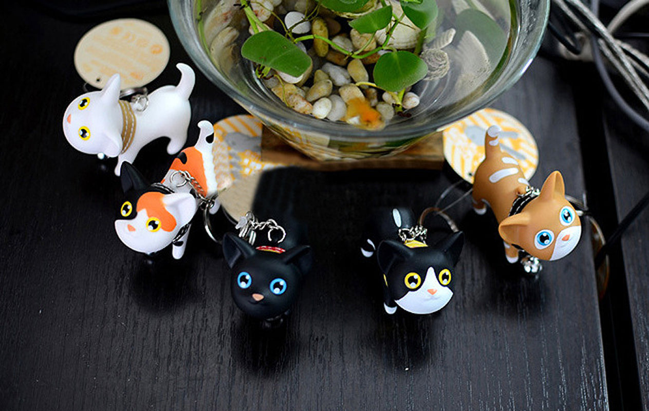 Key Ring Cat Key Ring Couple Key Chain Kitten Key Ring Cat Key Ring