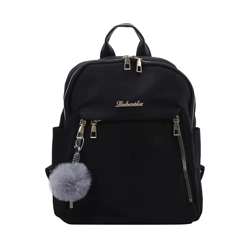 Backpacks Simple Large Capacity New Black Travel Bag for Women Solid Harajuku Student Schoolbag Backpack Unisex Bags High Street