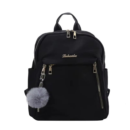 Backpacks Simple Large Capacity New Black Travel Bag for Women Solid Harajuku Student Schoolbag Backpack Unisex Bags High Street