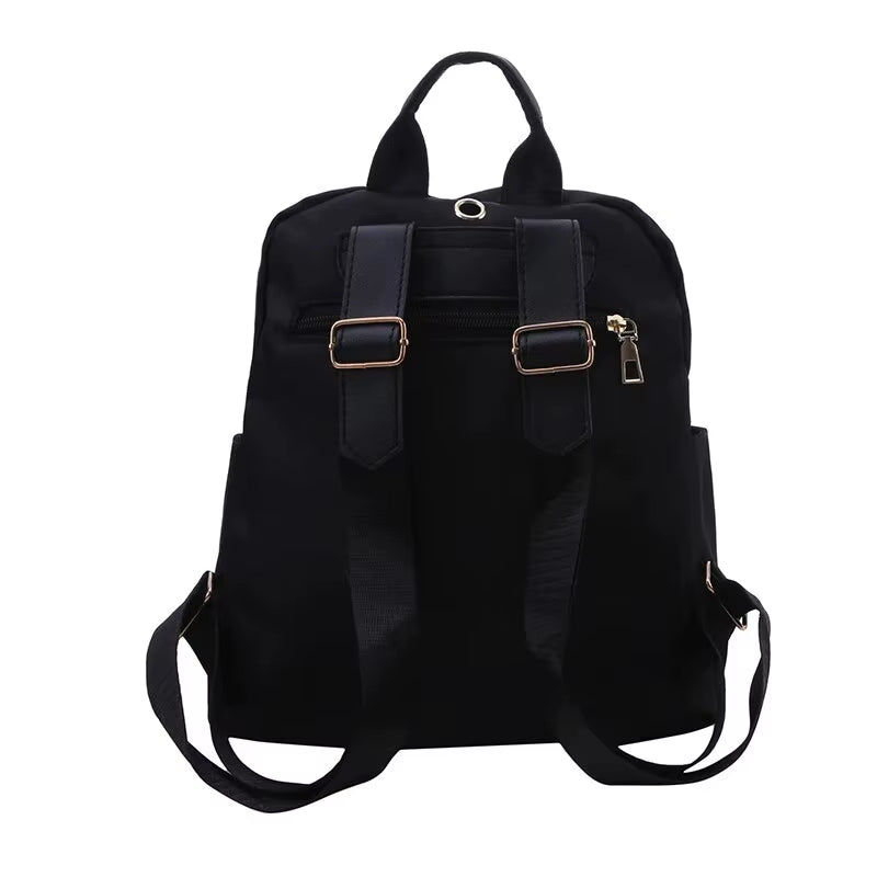 Backpacks Simple Large Capacity New Black Travel Bag for Women Solid Harajuku Student Schoolbag Backpack Unisex Bags High Street