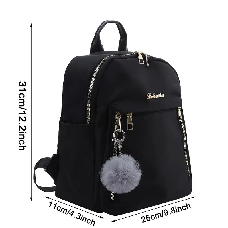 Backpacks Simple Large Capacity New Black Travel Bag for Women Solid Harajuku Student Schoolbag Backpack Unisex Bags High Street