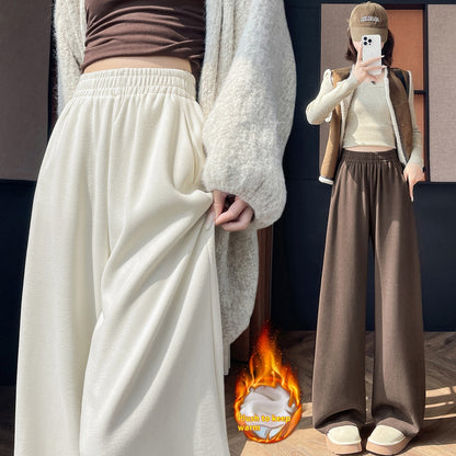 Narrow Wide-leg Pants Women's Small Loose Draping Effect