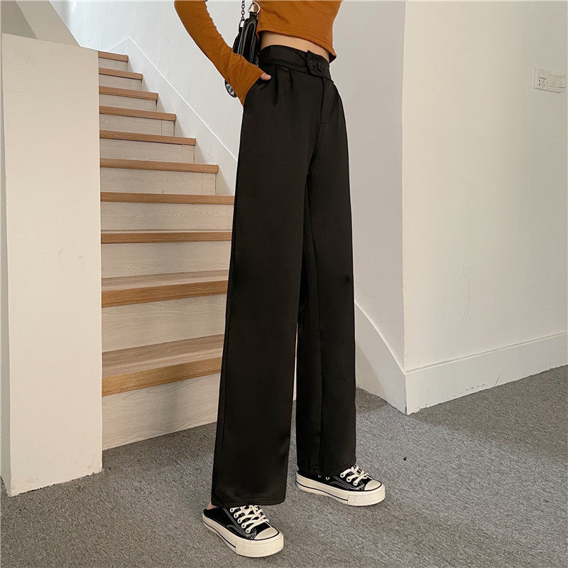 Retro Student Casual Pants Women's Clothing